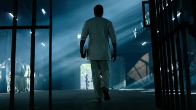 Ajay Devgn in a teaser for Bholaa. Ajay Devgn in a teaser for Bholaa.