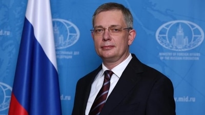 Russian ambassador Denis Alipov. Russian ambassador Denis Alipov.