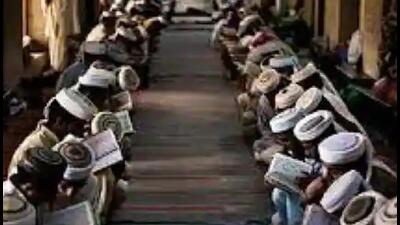 Over 8 lakh students are enrolled with 8,500 unrecognized madrasas across UP, according to the survey. (Pic for representation) Over 8 lakh students are enrolled with 8,500 unrecognized madrasas across UP, according to the survey. (Pic for representation)
