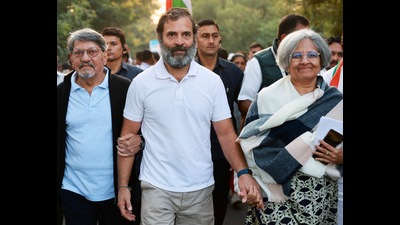 In view of the controversy, local Bharatiya Janata Party (BJP) leaders had threatened to show black flags if Nath entered the Khalsa Stadium with Bharat Jodo Yatra. (ANI file photo) In view of the controversy, local Bharatiya Janata Party (BJP) leaders had threatened to show black flags if Nath entered the Khalsa Stadium with Bharat Jodo Yatra. (ANI file photo)