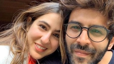 Sara Ali Khan and Kartik Aaryan in a pic from the time when they worked together on Love Aaj Kal. Sara Ali Khan and Kartik Aaryan in a pic from the time when they worked together on Love Aaj Kal.