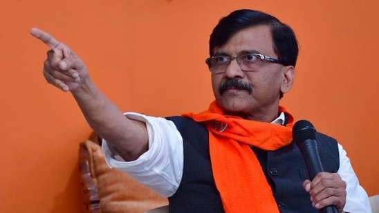 Shiv Sena leader Sanjay Raut. (HT PHOTO)