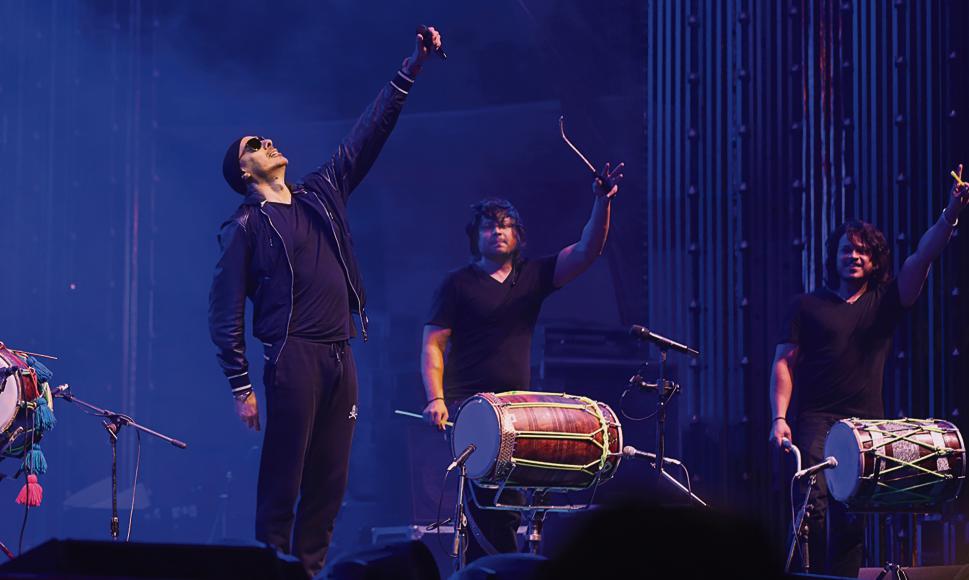 On Day 3, Sukhbir made the crowd dole out sick bhangra moves at the ASEAN India Music Festival. (Photo: Raajessh Kashyap/HT) On Day 3, Sukhbir made the crowd dole out sick bhangra moves at the ASEAN India Music Festival. (Photo: Raajessh Kashyap/HT)