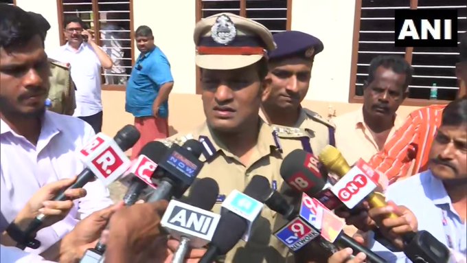 Mangaluru police commissioner N Shashi Kumar on Tuesday. Mangaluru police commissioner N Shashi Kumar on Tuesday.
