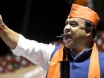 Himanta Biswa Sarma addressing a public meeting in poll-bound Gujarat. (ANI) Himanta Biswa Sarma addressing a public meeting in poll-bound Gujarat. (ANI)