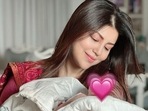 Debina Bonnerjee with her second daughter. Debina Bonnerjee with her second daughter.