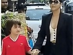 Gauri Khan with AbRam Khan. 