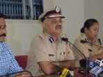Karnataka DGP Praveen Sood addresses a press conference.(HT photo) Karnataka DGP Praveen Sood addresses a press conference.(HT photo)