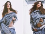 Shanaya Kapoor's bold denim-on-denim avatar gets praise from Ananya Panday and Khushi Kapoor. (Instagram) Shanaya Kapoor's bold denim-on-denim avatar gets praise from Ananya Panday and Khushi Kapoor. (Instagram)