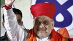 Union home minister Amit Shah during a public meeting ahead of Gujarat assembly election in Ahmedabad on Tuesday. (PTI) Union home minister Amit Shah during a public meeting ahead of Gujarat assembly election in Ahmedabad on Tuesday. (PTI)