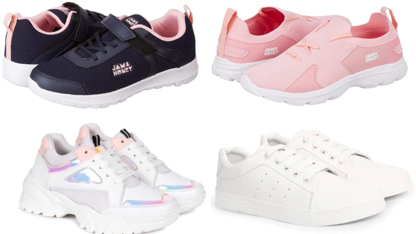 Shoes for girls: Get as much as 61% discount on sneakers in pretty ...