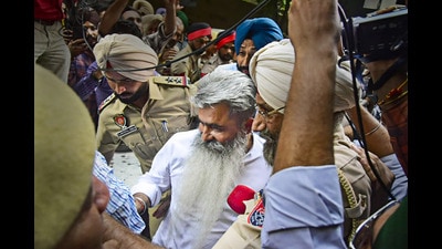 Former Minister Bharat Bhushan Ashu has been accused of threatening the complainant, Balwinder Singh Sekhon, a suspended DSP with the municipal corporation when the CLU scam surfaced in 2019. (PTI) Former Minister Bharat Bhushan Ashu has been accused of threatening the complainant, Balwinder Singh Sekhon, a suspended DSP with the municipal corporation when the CLU scam surfaced in 2019. (PTI)