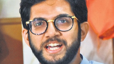 Mumbai, Nov 18 (ANI): Yuva Sena President Aaditya Thackeray addresses a press conference, at Shiv Sena Bhavan, Dadar, in Mumbai on Friday. (ANI Photo) (Sandeep Mahankal) Mumbai, Nov 18 (ANI): Yuva Sena President Aaditya Thackeray addresses a press conference, at Shiv Sena Bhavan, Dadar, in Mumbai on Friday. (ANI Photo) (Sandeep Mahankal)