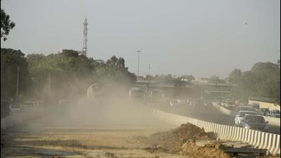 Gurugram-Sohna Road near Air Force Station in Gurugram. (HT Archive) Gurugram-Sohna Road near Air Force Station in Gurugram. (HT Archive)