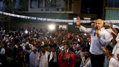 Delhi Deputy Chief Minister Manish Sisodia addresses a public meeting for the upcoming Municipal Corporation of Delhi (MCD) elections, at Harkesh Nagar, in New Delhi on Wednesday. (ANI) Delhi Deputy Chief Minister Manish Sisodia addresses a public meeting for the upcoming Municipal Corporation of Delhi (MCD) elections, at Harkesh Nagar, in New Delhi on Wednesday. (ANI)