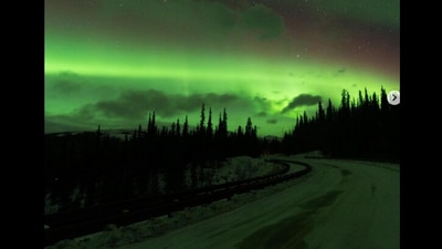 Aurora borealis at Denali National Park. (Instagram/@ nationalparkservice) Aurora borealis at Denali National Park. (Instagram/@ nationalparkservice)