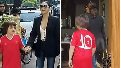 Gauri Khan with AbRam Khan. Gauri Khan with AbRam Khan.