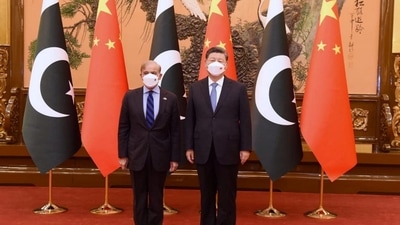 China-Pakistan Corridor: Pakistan's Prime Minister Shehbaz Sharif meets Chinese President Xi Jinping. (Reuters)