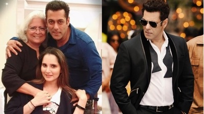 Salman Khan features with Sania Mirza in this unseen picture.