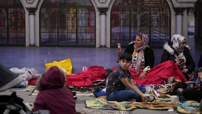 Turkey earthquake: People rest outside their homes on Wednesday after a magnitude 5.9 earthquake hit a town in northwest Turkey. (AP) Turkey earthquake: People rest outside their homes on Wednesday after a magnitude 5.9 earthquake hit a town in northwest Turkey. (AP)
