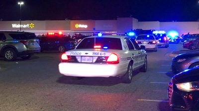 Virginia Shooting: Virginia police respond to the scene of a fatal shooting at a Walmart in Chesapeake. (AP) Virginia Shooting: Virginia police respond to the scene of a fatal shooting at a Walmart in Chesapeake. (AP)