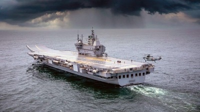 INS Vikrant, India's first indigenous aircraft carrier. INS Vikrant, India's first indigenous aircraft carrier.