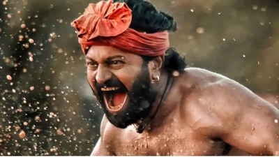 Rishab Shetty in a still from Kantara.
