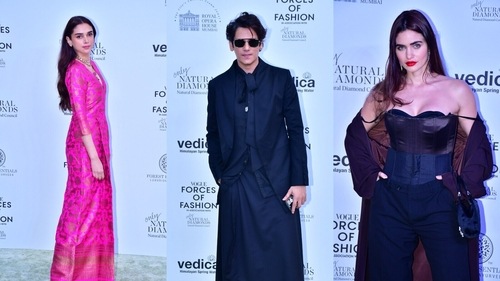Aditi Rao Hydari, Vijay Varma and Gabriella Demetriades at an event. (Varinder Chawla) (Varinder Chawla) Aditi Rao Hydari, Vijay Varma and Gabriella Demetriades at an event. (Varinder Chawla) (Varinder Chawla)
