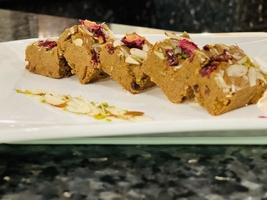 Ragi Besan Barfi Ragi Besan Barfi