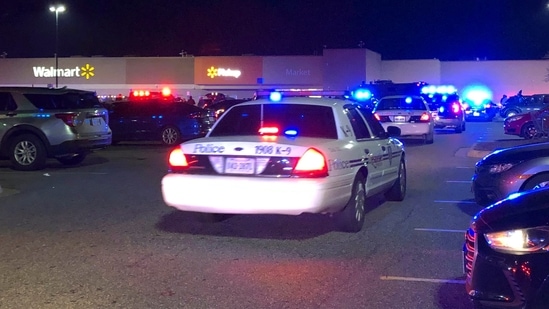 Virginia Shooting: Virginia police respond to the scene of a fatal shooting at a Walmart in Chesapeake.(AP)