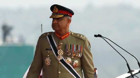Pakistan's outgoing army chief of staff general Qamar Javed Bajwa.(Reuters)