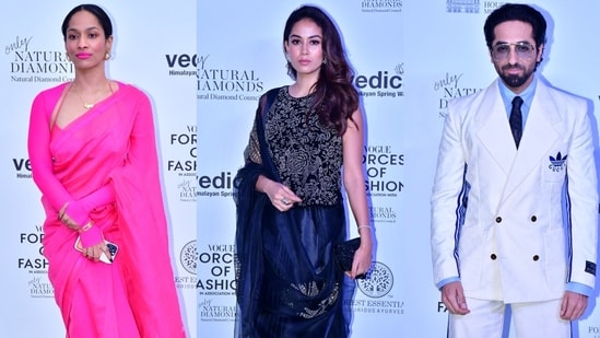 Celebrities at a fashion event in Mumbai. (Varinder Chawla)(. (Varinder Chawla))
