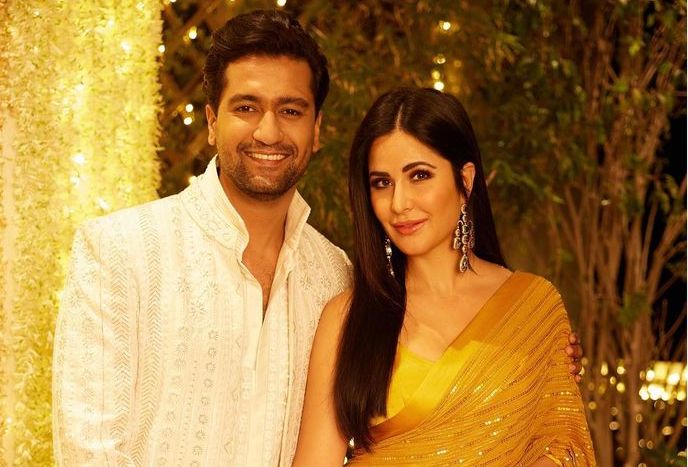 Vicky Kaushal and Katrina Kaif during a recent Diwali celebration. Vicky Kaushal and Katrina Kaif during a recent Diwali celebration.