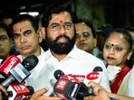Maharashtra CM Eknath Shinde talks to the media.(PTI file) Maharashtra CM Eknath Shinde talks to the media.(PTI file)