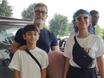 Aamir Khan with ex wife, Kiran Rao and their son,, Azad Rao Khan in Mumbai airport. (Viral Bhayani)