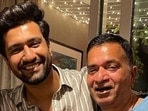 Vicky Kaushal with mother Veena and father Sham Kaushal. Vicky Kaushal with mother Veena and father Sham Kaushal.