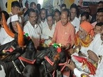 Karnataka Animal Husbandry Minister Prabhu Chavan.(ANI) Karnataka Animal Husbandry Minister Prabhu Chavan.(ANI)
