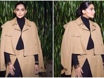 Sonam Kapoor, dressed in a classy winter-ready fit, attends an event in Delhi with Anand Ahuja. (Instagram) Sonam Kapoor, dressed in a classy winter-ready fit, attends an event in Delhi with Anand Ahuja. (Instagram)