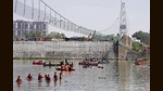 135 people were killed after the bridge in Gujarat’s Morbi district collapsed on October 31. (AP) 135 people were killed after the bridge in Gujarat’s Morbi district collapsed on October 31. (AP)