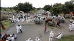 farmers during a protest against land acquisition. (HT FILE PHOTO) farmers during a protest against land acquisition. (HT FILE PHOTO)