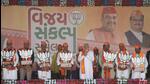 Prime Minister Narendra Modi addressed four rallies on Wednesday. (AP)