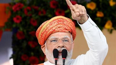 Prime Minister Narendra Modi addresses a public rally for the upcoming Gujarat asembly elections in Bavla on Thursday. (BJP Gujarat/Twitter) Prime Minister Narendra Modi addresses a public rally for the upcoming Gujarat asembly elections in Bavla on Thursday. (BJP Gujarat/Twitter)