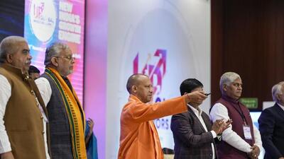 Uttar Pradesh chief minister Yogi Adityanath at a curtain raiser event of the Global Investors Summit in New Delhi. (PTI FILE PHOTO) Uttar Pradesh chief minister Yogi Adityanath at a curtain raiser event of the Global Investors Summit in New Delhi. (PTI FILE PHOTO)