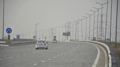 A general view of the Eastern Peripheral Expressway, Dasana, in Uttar Pradesh. (Sakib Ali/HT Photo)