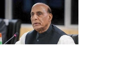 Union defence minister Rajnath Singh. (HT File)