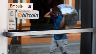 El Salvador is the first country to make bitcoin legal tender (AFP) El Salvador is the first country to make bitcoin legal tender (AFP)