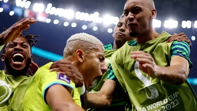 . In seven internationals this year, Richarlison has scored nine goals (REUTERS)