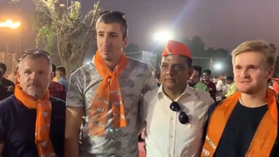 Gujarat Assembly election 2022: Screegrab of a video shared by Gujarat BJP.