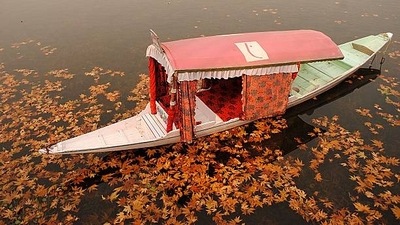 Kashmir's blazing autumn attracts couples for pre-wedding photoshoots (Gettyimages) Kashmir's blazing autumn attracts couples for pre-wedding photoshoots (Gettyimages)