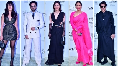 Mrunal Thakur, Ayushmann Khurrana, Manushi Chhillar, Masaba Gupta, Vijay Varma, Shibani Dandekar, Mira Rajput, Aditi Rao Hydari, Gabriella Demetriades and many other stars made an appearance at Vogue India's Forces Of Fashion event in Mumbai. Fashion's first lady Anna Wintour, widely regarded as the most influential figure in fashion, attended the affair. And all the celebrities brought their fashion A-game to the occasion. Keep scrolling to find out who wore what. (HT Photo/Varinder Chawla) Mrunal Thakur, Ayushmann Khurrana, Manushi Chhillar, Masaba Gupta, Vijay Varma, Shibani Dandekar, Mira Rajput, Aditi Rao Hydari, Gabriella Demetriades and many other stars made an appearance at Vogue India's Forces Of Fashion event in Mumbai. Fashion's first lady Anna Wintour, widely regarded as the most influential figure in fashion, attended the affair. And all the celebrities brought their fashion A-game to the occasion. Keep scrolling to find out who wore what. (HT Photo/Varinder Chawla)